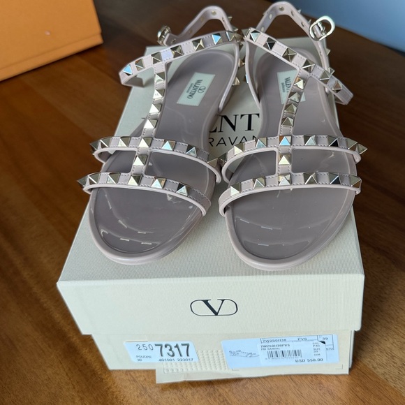 Valentino Shoes - Valentino Blush Studded Sandal